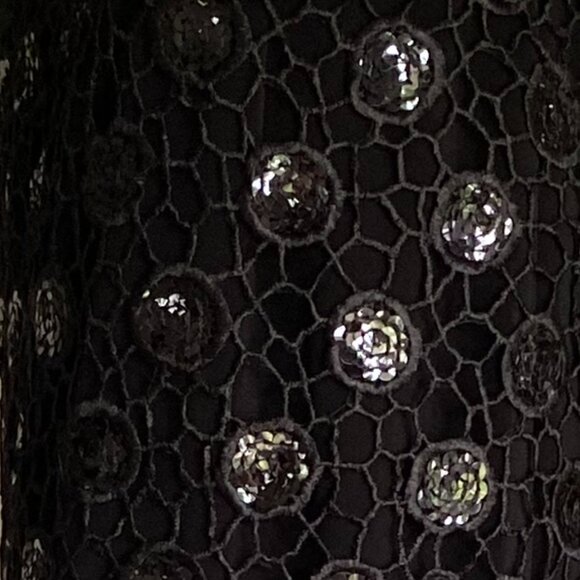 St Anthony Sacari Midi Crochet Sequin Overlay Fringe Skirt - Picture 4 of 13